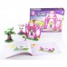 Prenses lego seti eğitici oyuncaklar zeka geliştirici oyuncaklar maket prenses evi 147 parça